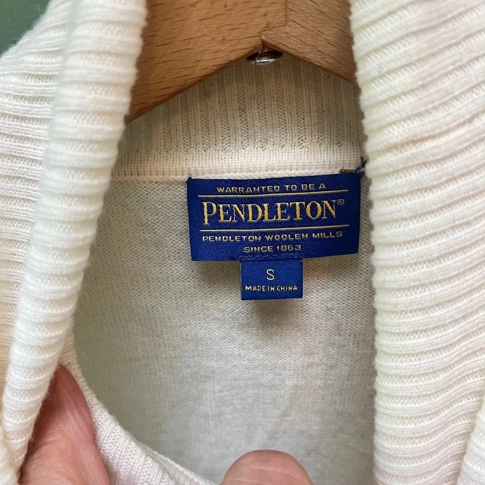 Pendleton cream turtleneck